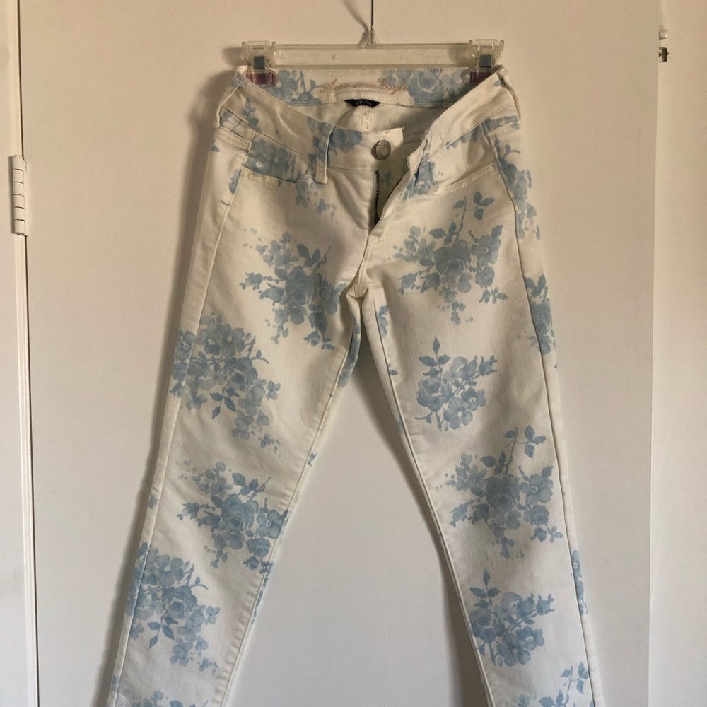 American Eagle Printed Jean / Jegging 0